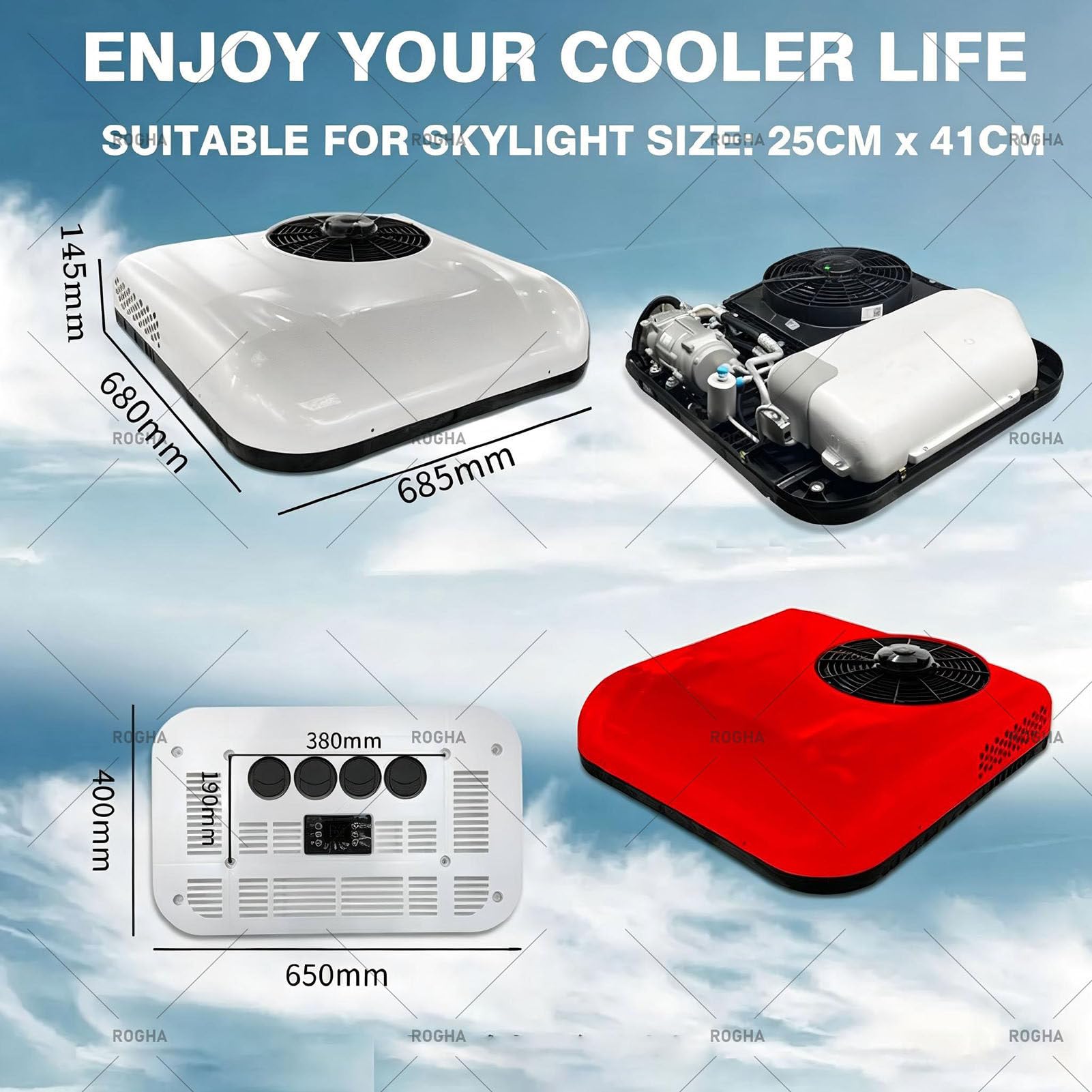 Amazon.co.jp: 12V/24V ルーフトップRVエアコン、トラック、RV